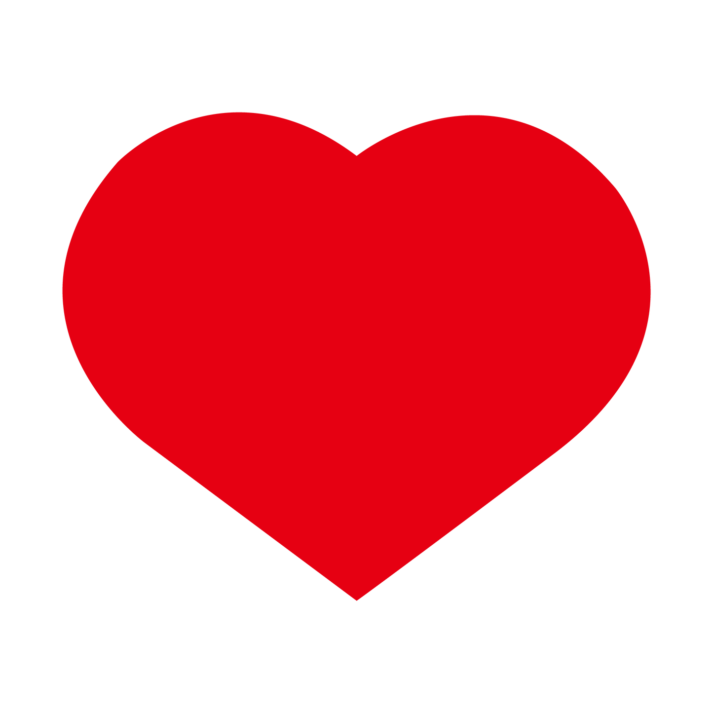 (大きめ)ハート 赤