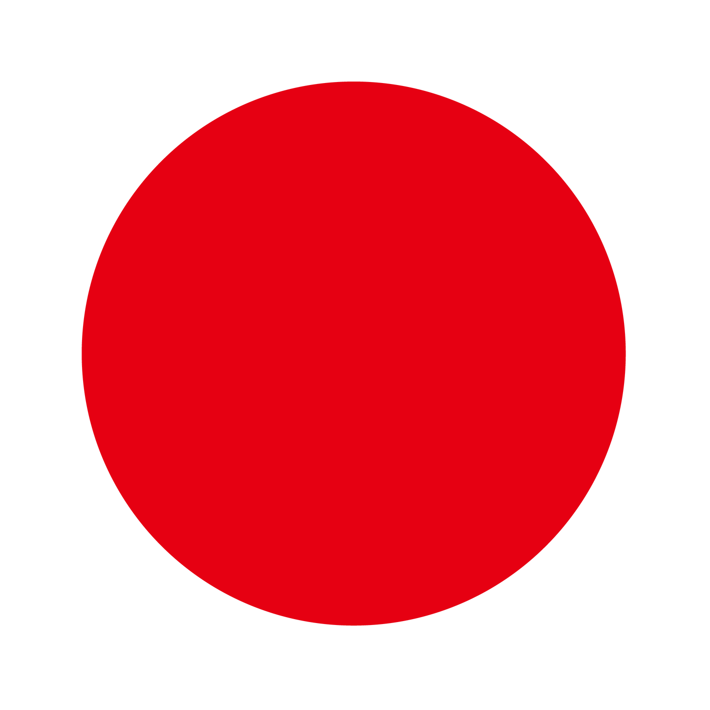 (特大)色シール 赤(識別・管理シール)