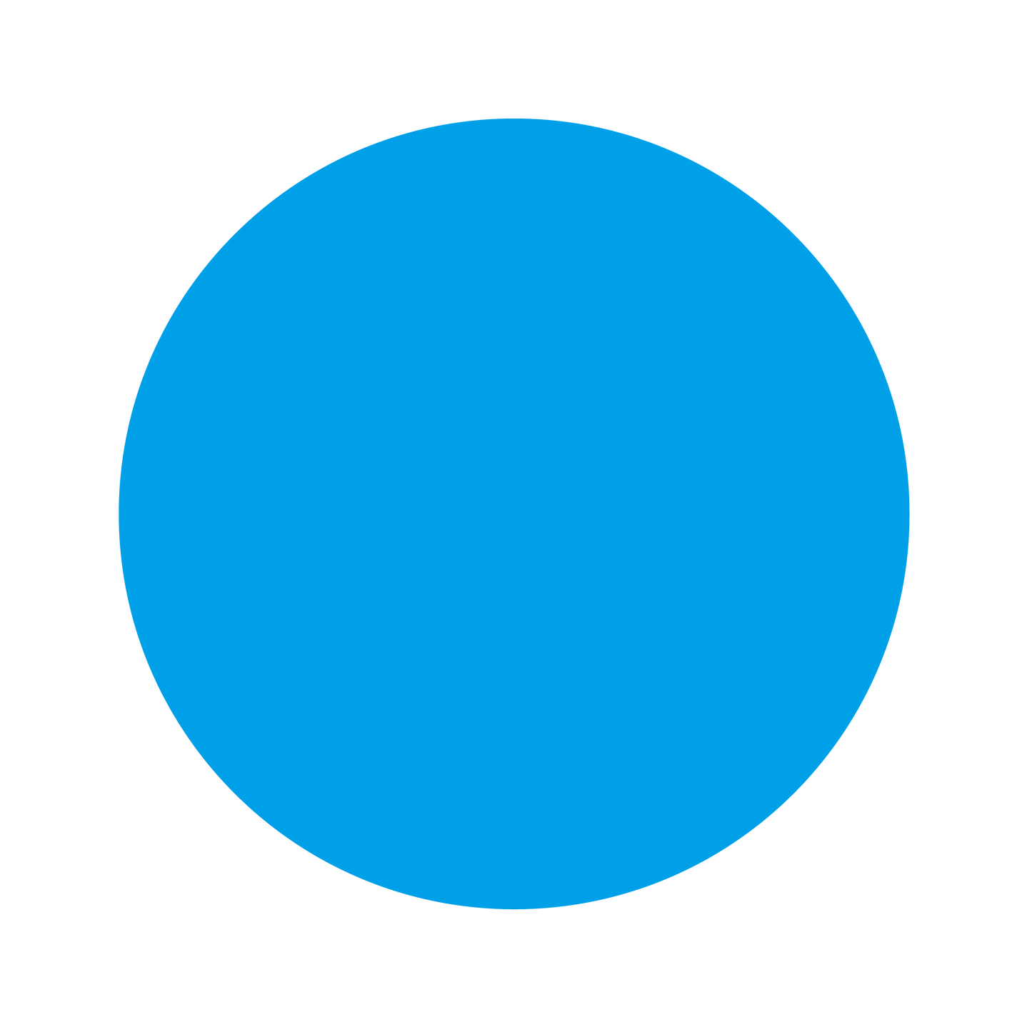 (特大)色シール 青(識別・管理シール)