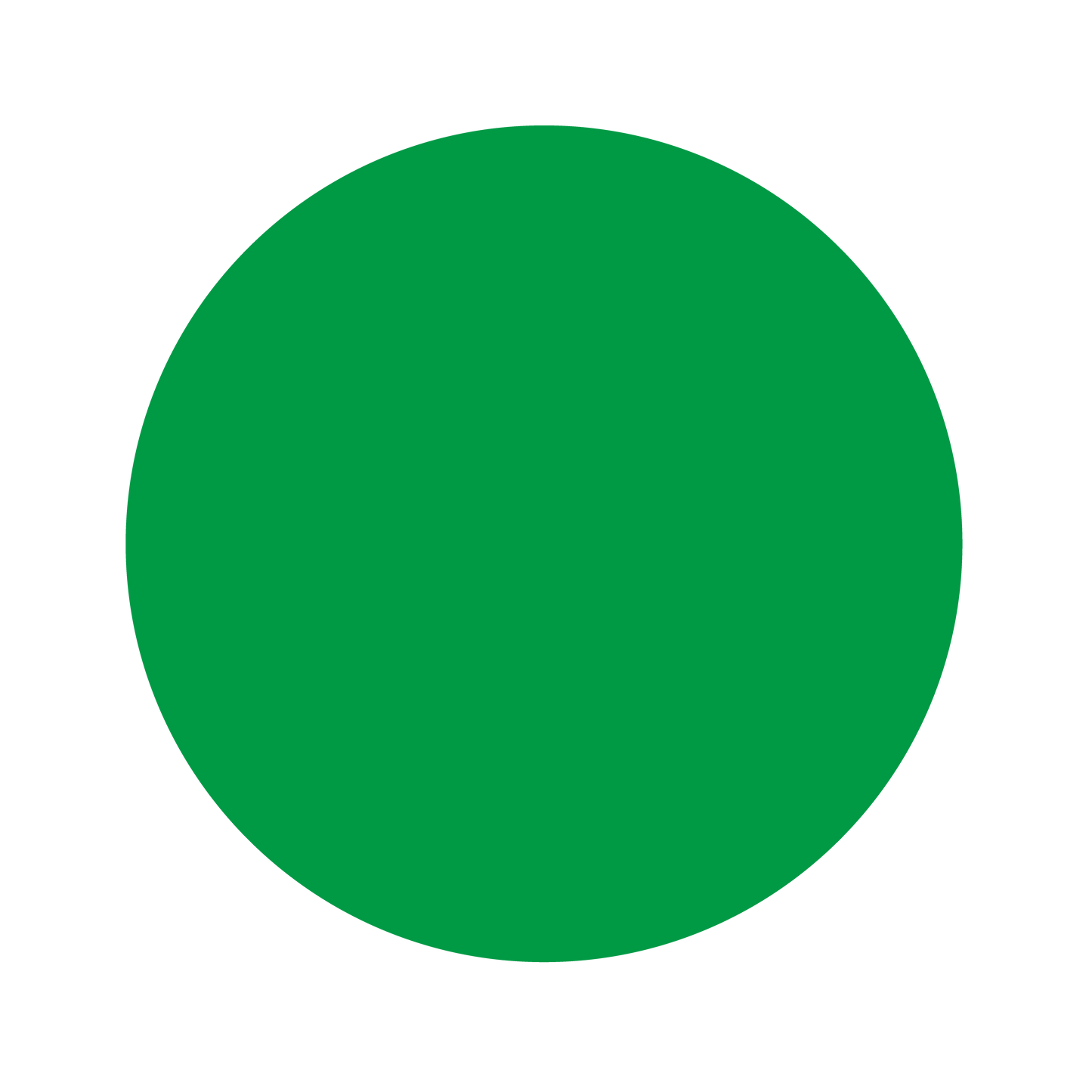 (特大)色シール 緑(識別・管理シール)