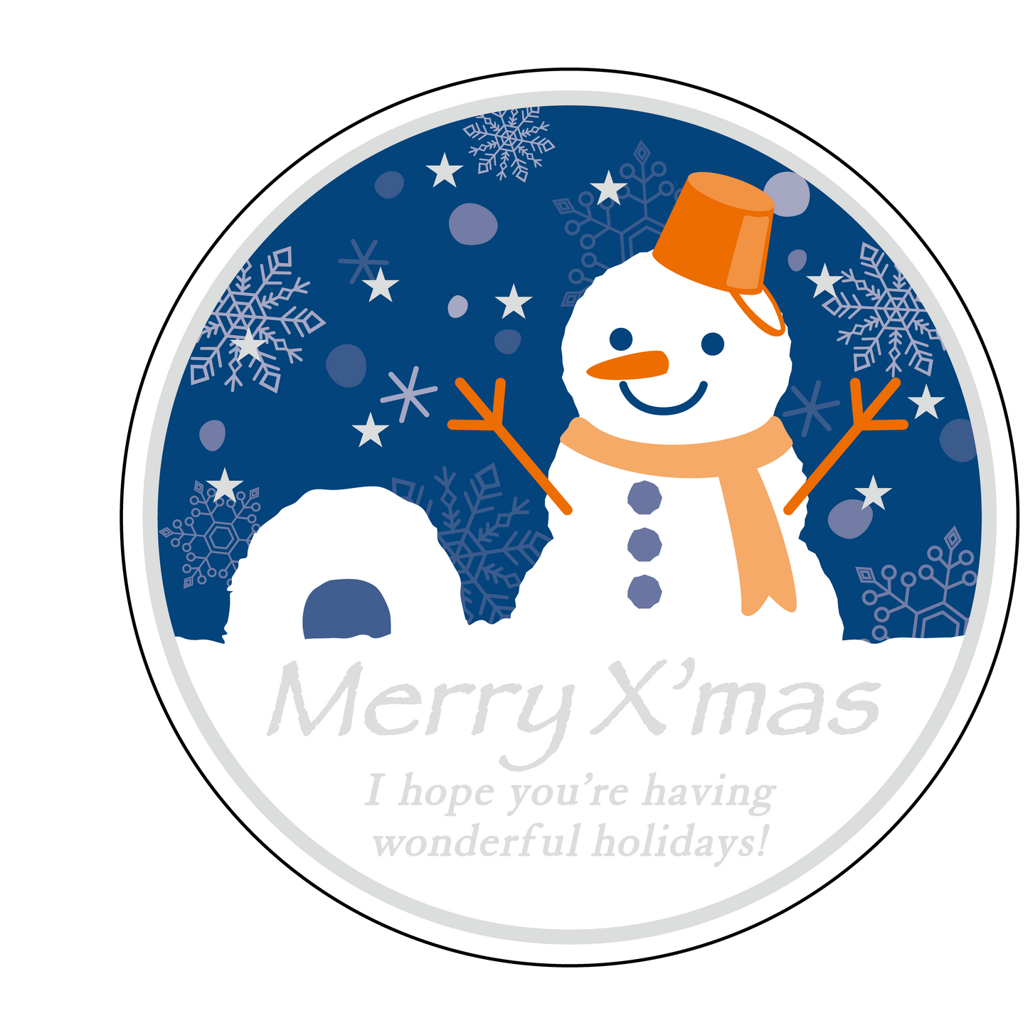 メリークリスマス/銀箔押