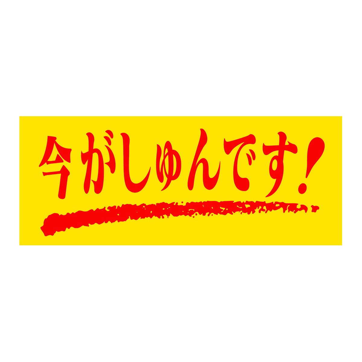 今がしゅんです!