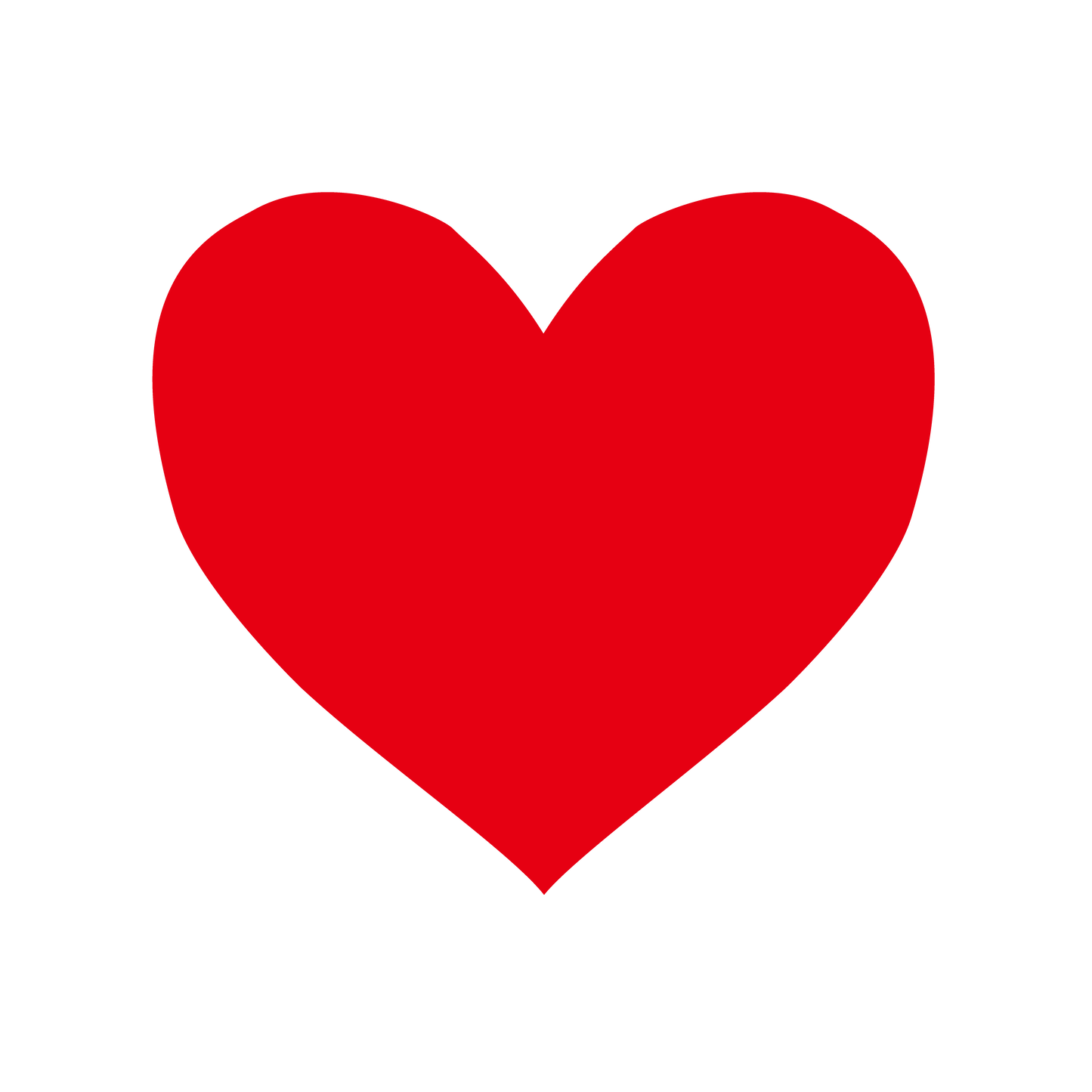 色シール ハート(小)赤(識別・管理シール)