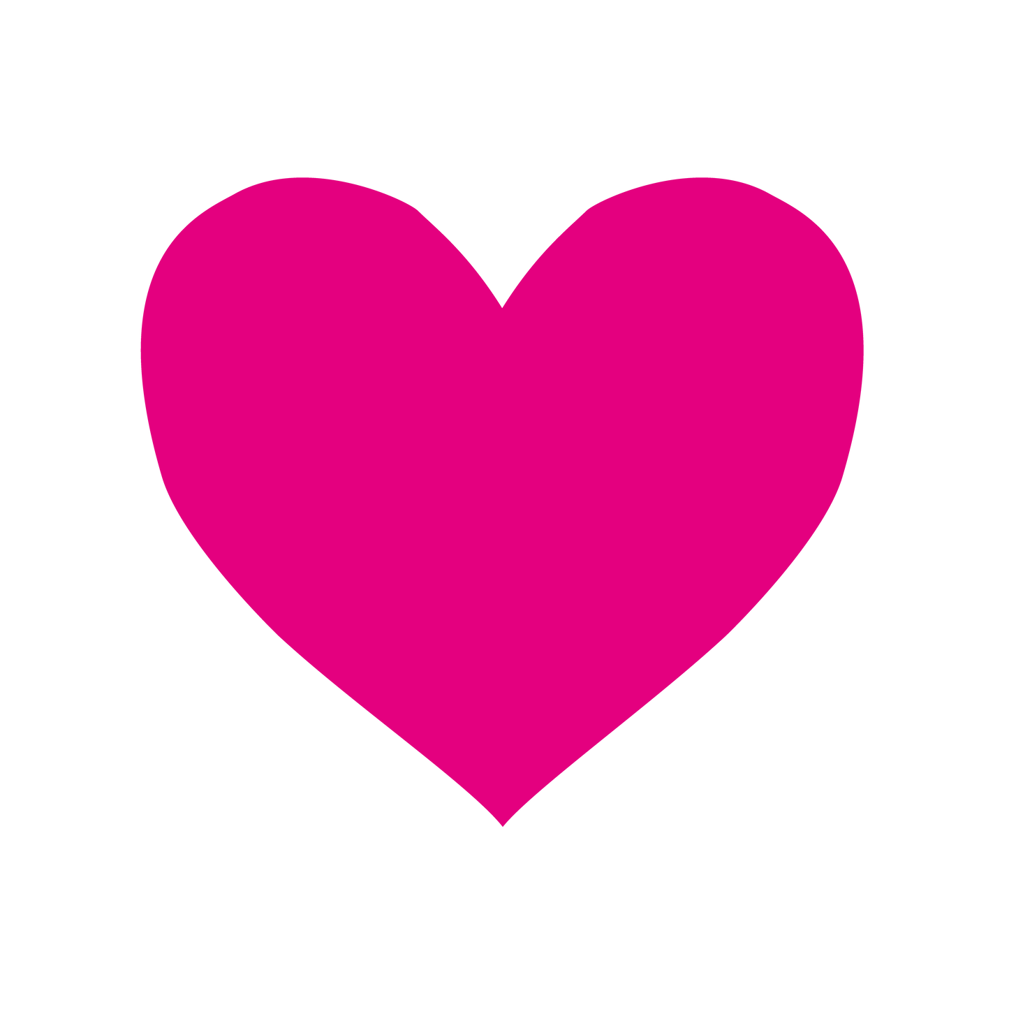 色シール ハート(小)ピンク(識別・管理シール)