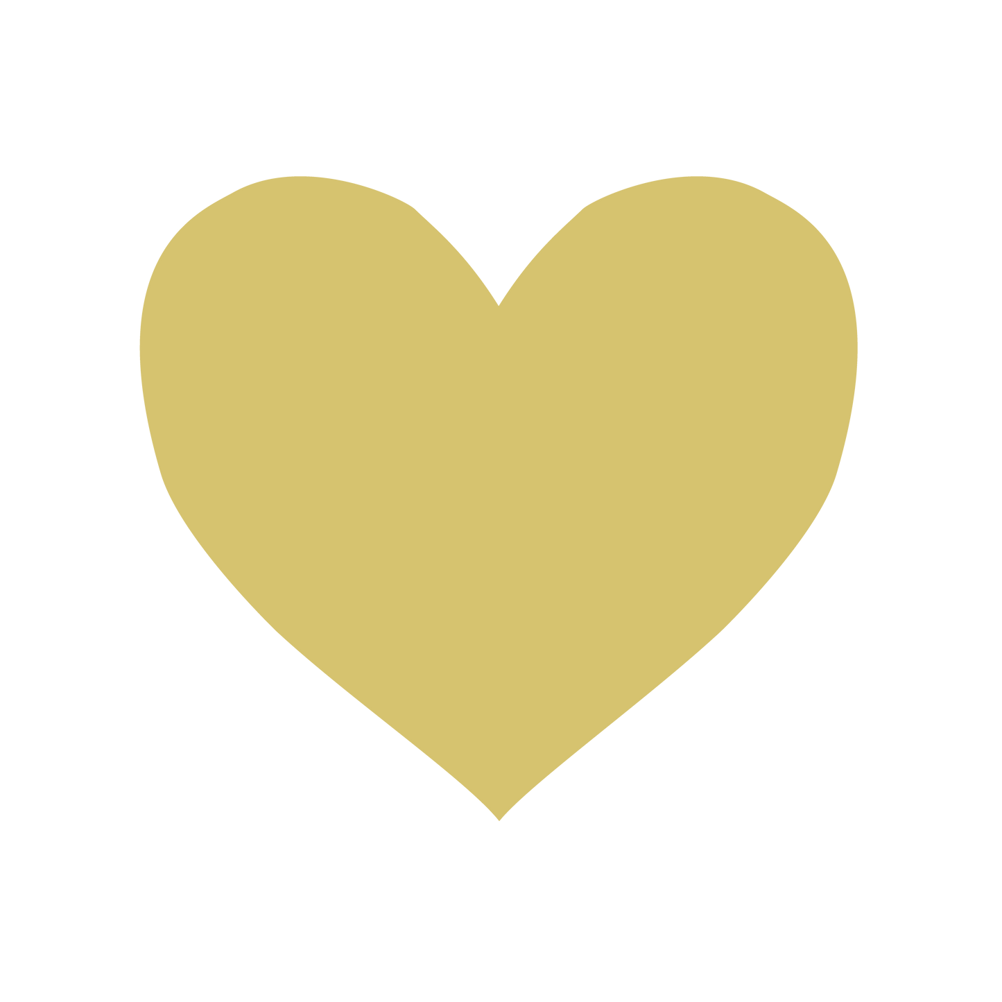 色シール ハート(小)金ツヤ(識別・管理シール)