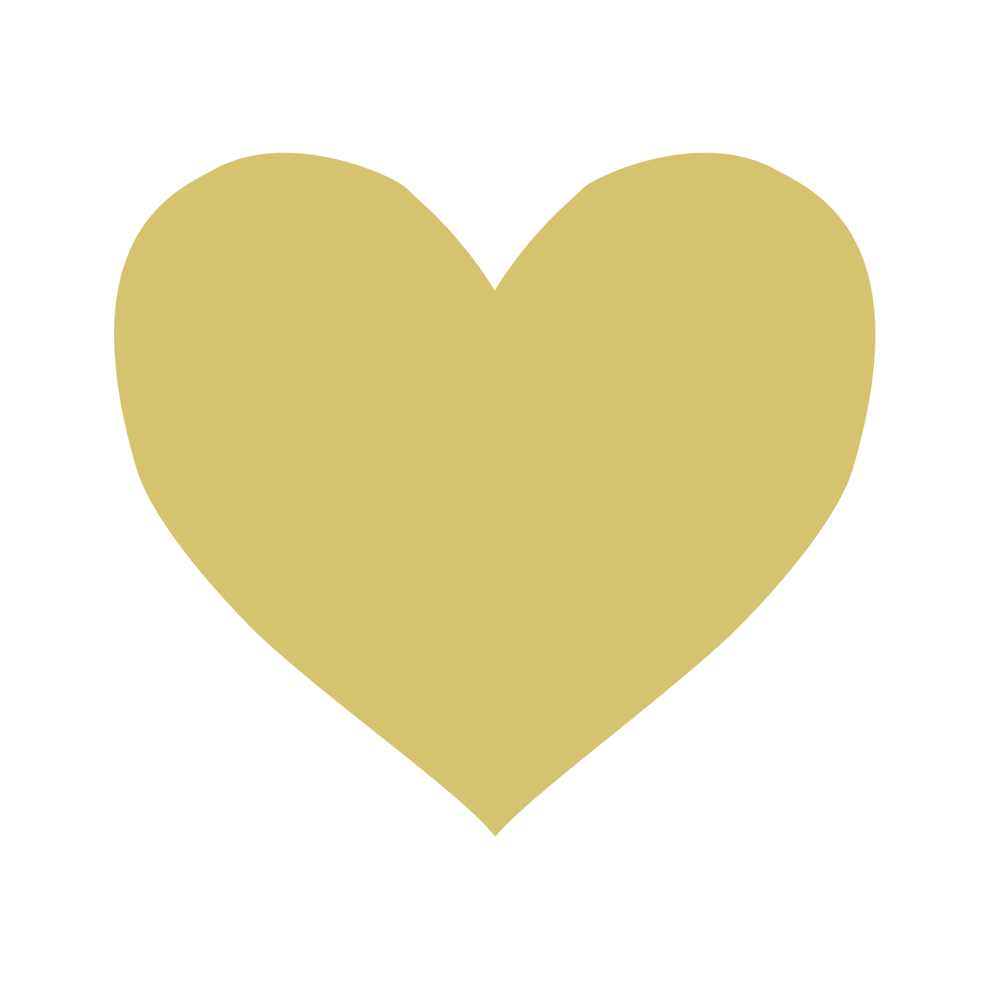 色シール ハート(中) 金ツヤ(識別・管理シール)