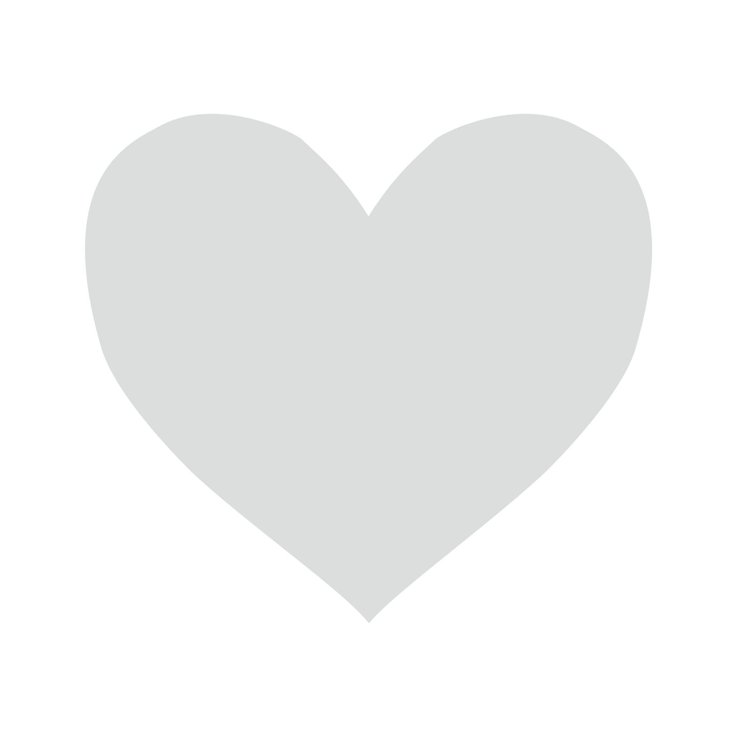 色シール ハート(中)銀ツヤ(識別・管理シール)