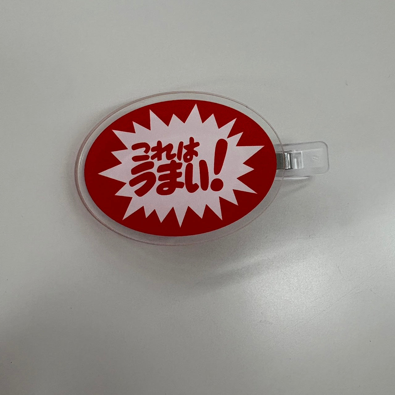 販促シール前髪クリップ