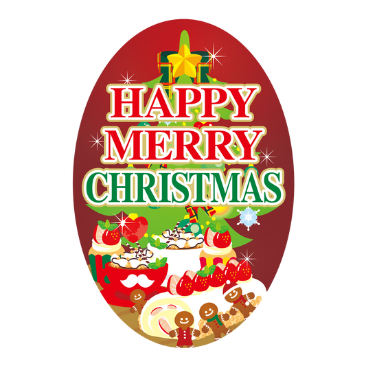 HAPPY MERRY CHRISTMAS ワインレッド