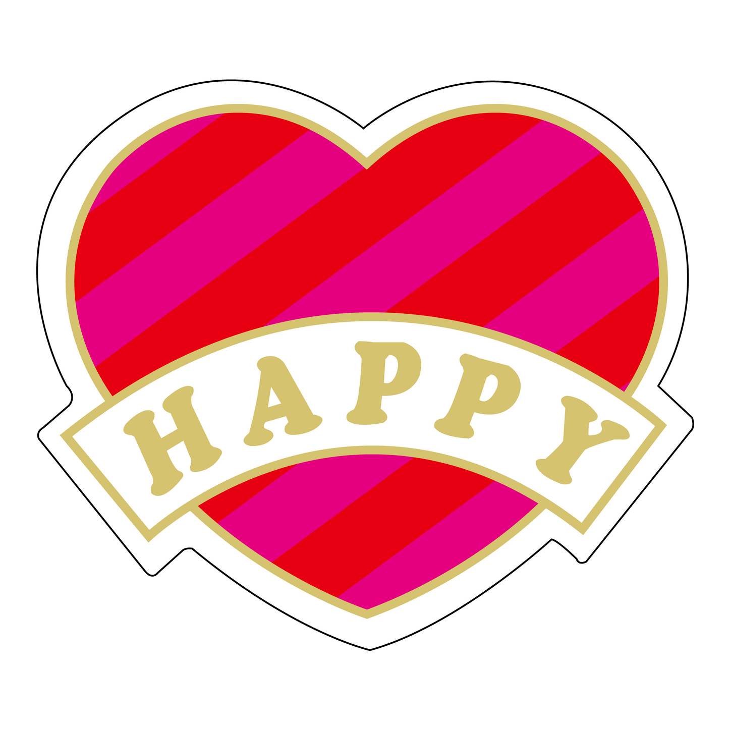 HAPPY ハート型