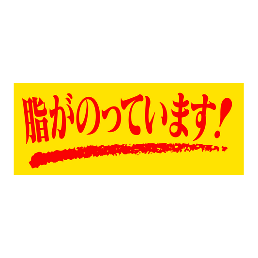 脂がのっています！