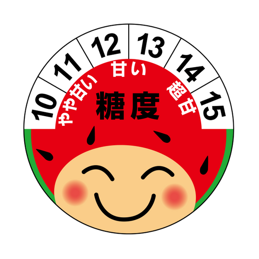 糖度　スイカ顔